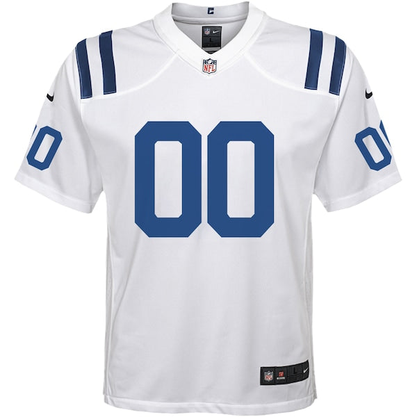 Nike Indianapolis Colts Youth Custom Game Jersey - White - Image 2