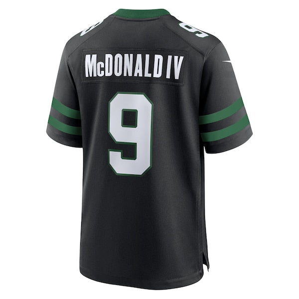 Will McDonald IV New York Jets Nike Alternate Game Jersey - Legacy Black/Green - Image 4