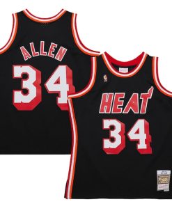 Ray Allen Miami Heat  2013/14 Hardwood Classics Swingman Jersey - Black