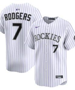 Brendan Rodgers Colorado Rockies Nike Home Limited Player Jersey - White