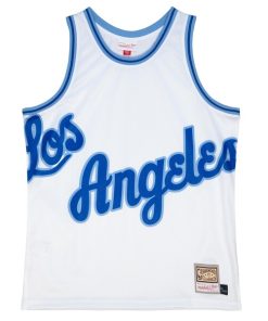 Alternative view of Los Angeles Lakers Hardwood Classics Blown Out Fashion Jersey - White