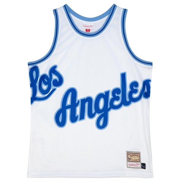 Los Angeles Lakers Hardwood Classics Blown Out Fashion Jersey - White - Image 2
