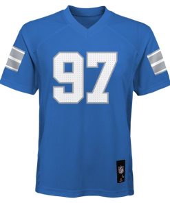 Alternative view of Aidan Hutchinson Detroit Lions Preschool Replica Player Jersey - Blue
