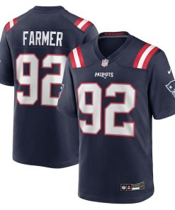 Joshua Farmer New England Patriots Nike Team Game Jersey -  Navy
