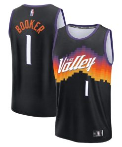 Devin Booker Phoenix Suns  2025/26 City Edition Fast Break Jersey - Black