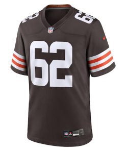 Alternative view of Justin Osborne Cleveland Browns Nike Team Game Jersey -  Brown