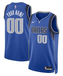Dallas Mavericks Nike Unisex Swingman Custom Jersey Blue - Icon Edition