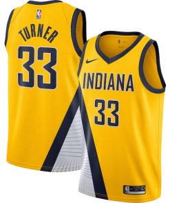 Myles Turner Indiana Pacers Nike Swingman Jersey Gold - Statement Edition