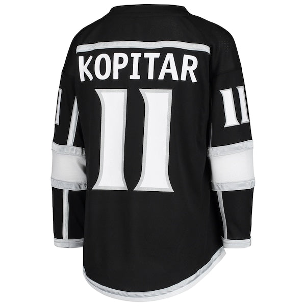 Anze Kopitar Los Angeles Kings Youth Home Replica Player Jersey - Black - Image 3