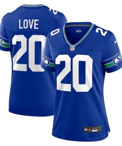 Julian Love Seattle Seahawks Nike Women's Throwback Player Game Jersey - Royal