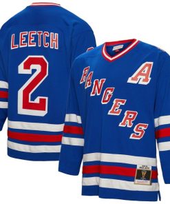 Brian Leetch New York Rangers Alternate Captain Patch 1993/94 Blue Line Player Jersey - Blue