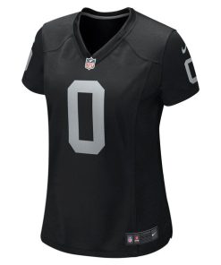 Alternative view of Jakorian Bennett Las Vegas Raiders Nike Women's Team Game Jersey -  Black