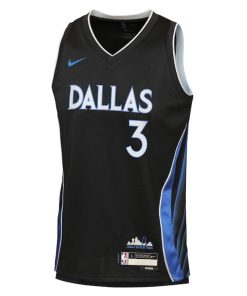 Alternative view of Anthony Davis Dallas Mavericks Nike Youth 2025/26 City Edition Swingman Jersey - Black