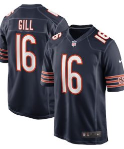 Trenton Gill Chicago Bears Nike Game Player Jersey - Navy