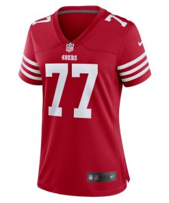 Alternative view of Dominick Puni San Francisco 49ers Nike Women's Team Game Jersey -  Scarlet