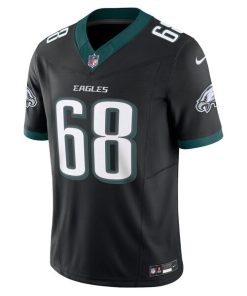 Alternative view of Jordan Mailata Philadelphia Eagles Nike Alternate Vapor F.U.S.E. Limited Jersey - Black