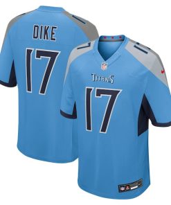 Chimere Dike Tennessee Titans Nike Team Game Jersey -  Light Blue