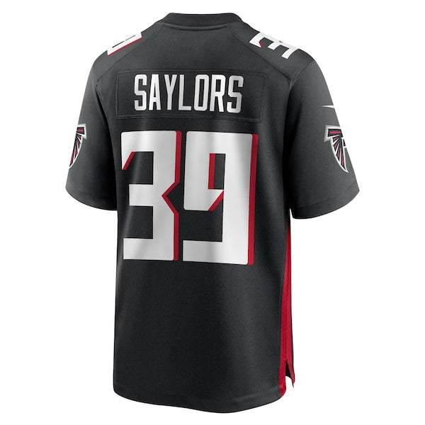 Jacob Saylors Atlanta Falcons Nike Game Jersey - Black - Image 3