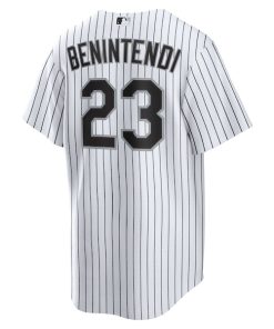 Alternative view of Andrew Benintendi Chicago White Sox Nike Home Official Player Jersey - White/Black