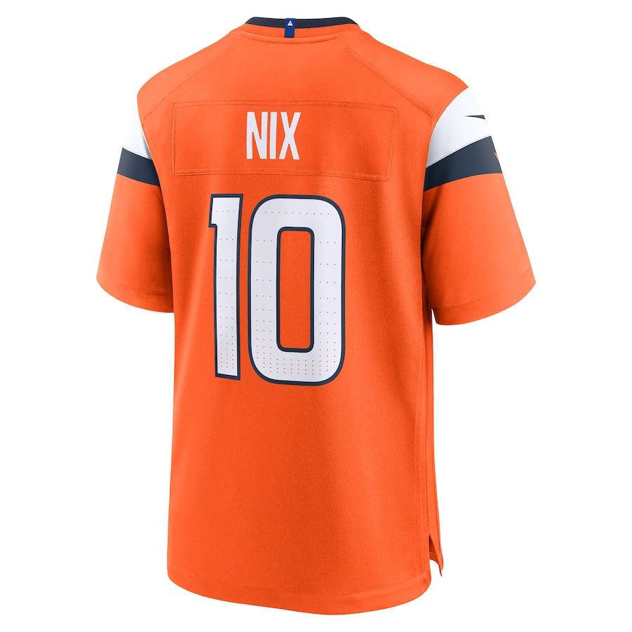 Bo Nix Denver Broncos Nike 2024 NFL Draft First Round Pick Player Game Jersey - Orange - Image 3