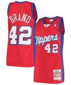 Elton Brand LA Clippers Hardwood Classics Swingman Jersey - Red