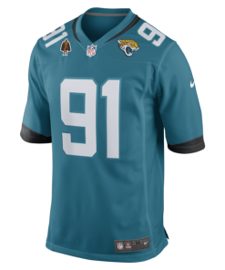 Alternative view of Arik Armstead Jacksonville Jaguars Nike Team Walter Payton Man of the Year Game Jersey -  Teal