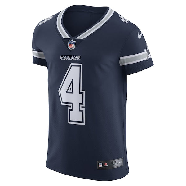 Dak Prescott Dallas Cowboys Nike Vapor Elite Player Team Jersey - Navy/White - Image 3