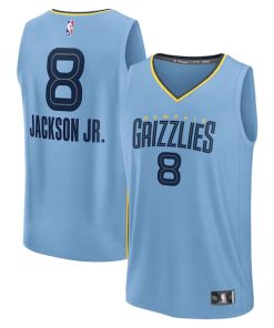 Jaren Jackson Jr. Memphis Grizzlies  Youth Fast Break Replica Jersey - Light Blue - Statement Edition