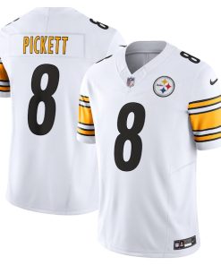 Alternative view of Kenny Pickett Pittsburgh Steelers Nike Vapor F.U.S.E. Limited Jersey - White/Black