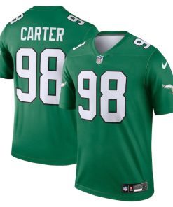 Jalen Carter Philadelphia Eagles Nike Alternate Legend Jersey - Kelly Green
