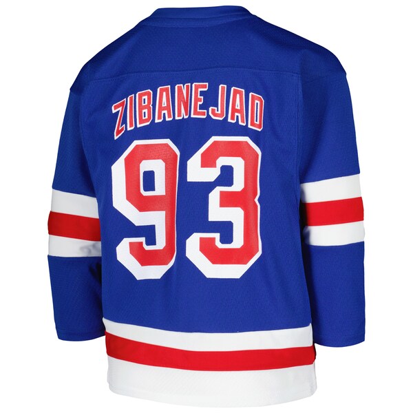Mika Zibanejad New York Rangers Preschool Home Replica Player Jersey - Blue - Image 3