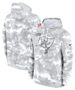 Tampa Bay Buccaneers Nike 2024 Salute to Service Club Fleece Pullover Hoodie - Arctic Camo