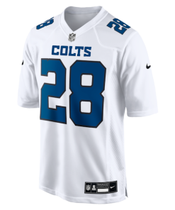 Alternative view of Jonathan Taylor Indianapolis Colts Nike Fashion Game Jersey - Tundra White