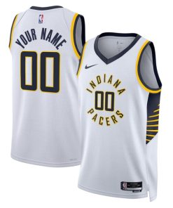 Indiana Pacers Nike Unisex Swingman Custom Jersey White - Association Edition