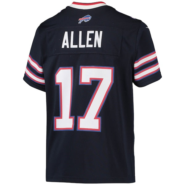 Josh Allen Buffalo Bills Nike Youth Inverted Team Game Jersey - Navy - Image 3