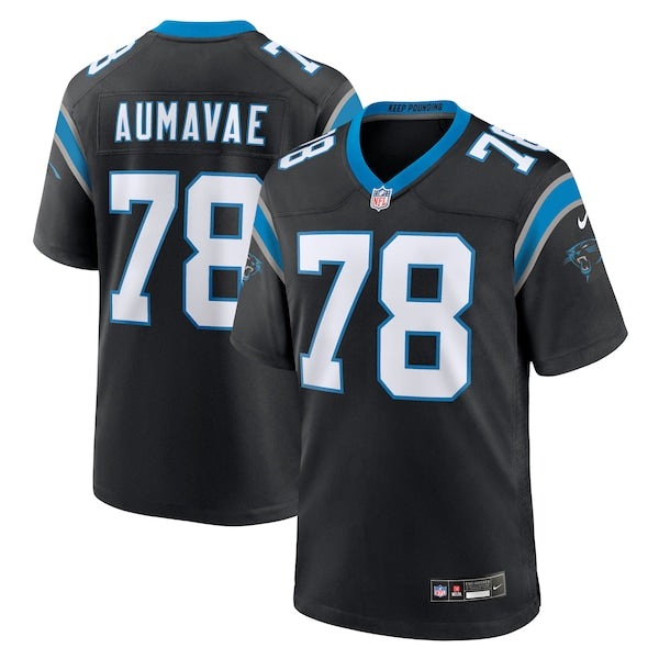 Popo Aumavae Carolina Panthers Nike Team Game Jersey - Black