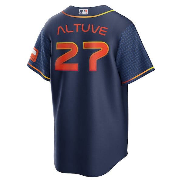 Jose Altuve Houston Astros Nike 2022 City Connect Replica Player Jersey - Navy - Image 3