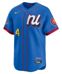 Alternative view of Pete Crow-Armstrong National League Nike 2025 All-Star Edition Limited Player Jersey - Blue