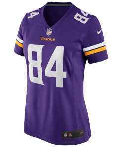 Alternative view of Randy Moss Minnesota Vikings Nike Women's Game Retired Player Jersey - Purple