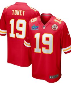 Kadarius Toney Kansas City Chiefs Nike Super Bowl LVII Patch Game Jersey - Red