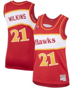 Dominique Wilkins Atlanta Hawks Women's  Hardwood Classics Swingman Jersey - Red