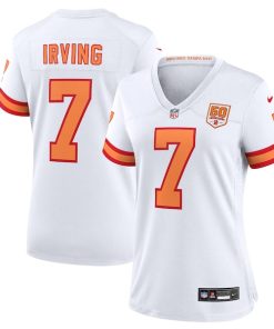 Alternative view of Bucky Irving '76 Tampa Bay Buccaneers Nike Women's 50th Season Game Jersey - White/Red/Creamsicle