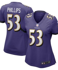 Del'Shawn Phillips Baltimore Ravens Nike Women's Game Player Jersey - Purple