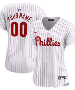 Philadelphia Phillies Nike Women's Home Limited Custom Jersey - White