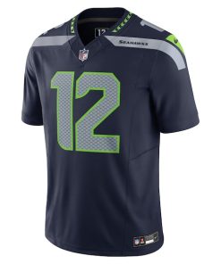 Alternative view of 12th Fan Seattle Seahawks Nike Vapor F.U.S.E. Limited Jersey - Navy