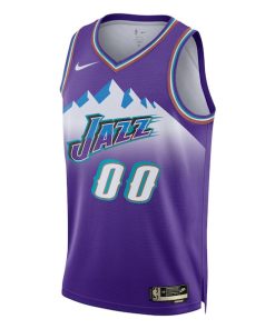 Alternative view of Utah Jazz Nike Unisex 2022/23 Custom Swingman Jersey - Classic Edition - Purple