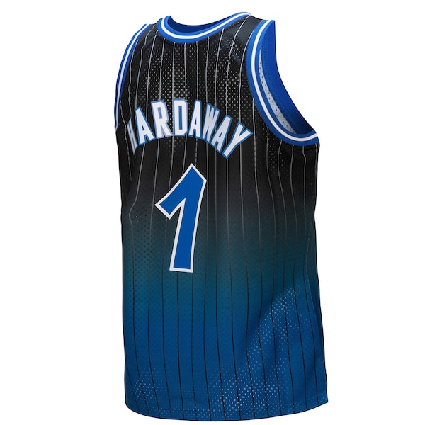 Penny Hardaway Orlando Magic 1994/95 Hardwood Classics Fadeaway Swingman Player Jersey - Royal/Black - Image 3