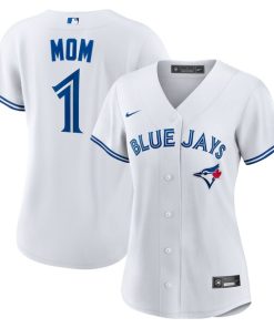 Toronto Blue Jays Nike Women's #1 Mom Home Replica Jersey - White