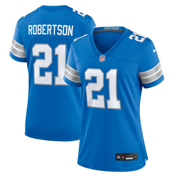 Amik Robertson Detroit Lions Nike Women's Team Game Jersey - Blue