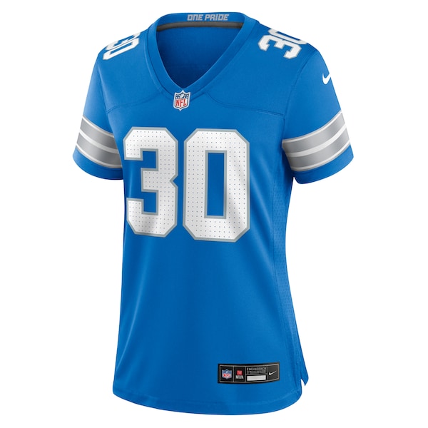 Khalil Dorsey Detroit Lions Nike Women's Team Game Jersey - Blue - Image 3